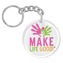 Make Life Good Key Acrylic Chain