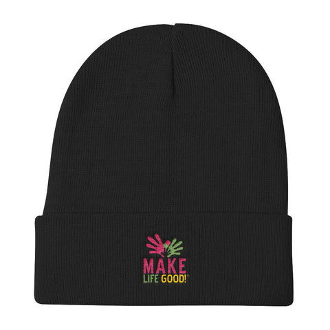 Make Life Good Logo Knit Beanie