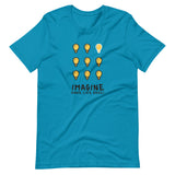 Make Life Good! 100% Cotton T-Shirt with Imagine Make Life Good! Light Bulb Custom Graphic for Men & Women, Unisex Tee