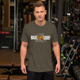 Make Life Good! 100% Cotton T-Shirt with "Make Life Good" & "Live Life Kindly!" Custom Graphic for Men & Women, Unisex Tee