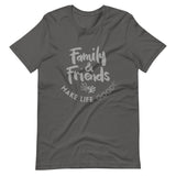 Make Life Good! 100% Cotton T-Shirt with Family & Friends Make Life Good! Grayscale Color Custom Graphic for Men & Women, Unisex Tee