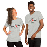 Make Life Good! 100% Cotton T-Shirt with "Make Life Good" & "Live Life Civilly" Custom Graphic for Men & Women, Unisex Tee
