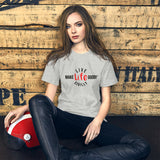 Make Life Good! 100% Cotton T-Shirt with "Make Life Good" & "Live Life Civilly" Custom Graphic for Men & Women, Unisex Tee