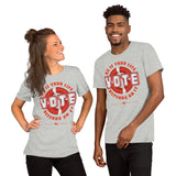 Make Life Good! 100% Cotton T-Shirt with Make Life Good! Vote As If Your Life Depends On It Custom Graphic for Men & Women, Unisex Tee