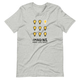 Make Life Good! 100% Cotton T-Shirt with Imagine Make Life Good! Light Bulb Custom Graphic for Men & Women, Unisex Tee