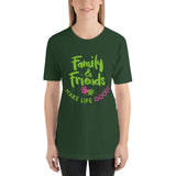 Make Life Good! 100% Cotton T-Shirt with Family & Friends Make Life Good! Multi-Color Custom Graphic for Men & Women, Unisex Tee
