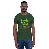 Make Life Good! 100% Cotton T-Shirt with Family & Friends Make Life Good! Multi-Color Custom Graphic for Men & Women, Unisex Tee