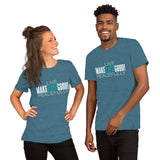 Make Life Good! 100% Cotton T-Shirt with "Make Life Good" & "Live Life Peacefully!" Custom Graphic for Men & Women, Unisex Tee