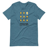 Make Life Good! 100% Cotton T-Shirt with Imagine Make Life Good! Light Bulb Custom Graphic for Men & Women, Unisex Tee