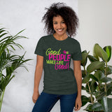Make Life Good! 100% Cotton T-Shirt with Good People Make Life Good! Custom Graphic for Men & Women, Unisex Tee
