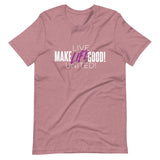 Make Life Good! 100% Cotton T-Shirt with "Make Life Good" & "Live Life United" Custom Graphic for Men & Women, Unisex Tee