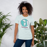 Make Life Good! 100% Cotton T-Shirt with Imagine Make Life Good! Earth Custom Graphic for Men & Women, Unisex Tee