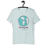 Make Life Good! 100% Cotton T-Shirt with Imagine Make Life Good! Earth Custom Graphic for Men & Women, Unisex Tee