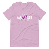 Make Life Good! 100% Cotton T-Shirt with "Make Life Good" & "Live Life United" Custom Graphic for Men & Women, Unisex Tee