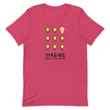 Make Life Good! 100% Cotton T-Shirt with Imagine Make Life Good! Light Bulb Custom Graphic for Men & Women, Unisex Tee