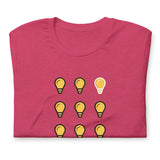 Make Life Good! 100% Cotton T-Shirt with Imagine Make Life Good! Light Bulb Custom Graphic for Men & Women, Unisex Tee