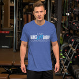 Make Life Good! 100% Cotton T-Shirt with "Make Life Good" & "Live Life Generously!" Custom Graphic for Men & Women, Unisex Tee