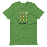 Make Life Good! 100% Cotton T-Shirt with Imagine Make Life Good! Light Bulb Custom Graphic for Men & Women, Unisex Tee