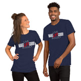 Make Life Good! 100% Cotton T-Shirt with "Make Life Good" & "Live Life Boldly!" Custom Graphic for Men & Women, Unisex Tee