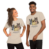 Make Life Good! 100% Cotton T-Shirt with Rescue Dogs Make Life Good! Custom Graphic for Men & Women, Unisex Tee