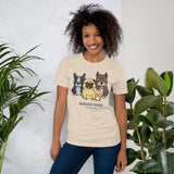 Make Life Good! 100% Cotton T-Shirt with Rescue Dogs Make Life Good! Custom Graphic for Men & Women, Unisex Tee