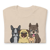 Make Life Good! 100% Cotton T-Shirt with Rescue Dogs Make Life Good! Custom Graphic for Men & Women, Unisex Tee