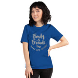 Make Life Good! 100% Cotton T-Shirt with Family & Friends Make Life Good! Grayscale Color Custom Graphic for Men & Women, Unisex Tee