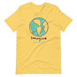Make Life Good! 100% Cotton T-Shirt with Imagine Make Life Good! Earth Custom Graphic for Men & Women, Unisex Tee
