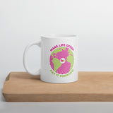 Make Life Good! Ceramic Coffee Mug with Pay It Forward Custom Graphic - Java & Tea Cup