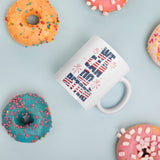 Make Life Good! Ceramic Coffee Mug with We Can Do Better U.S. Flag Custom Graphic - Java & Tea Cup