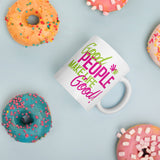 Make Life Good! Ceramic Coffee Mug with Good People Make Life Good Custom Graphic - Java & Tea Cup