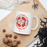 Make Life Good! Ceramic Coffee Mug with Vote As If Your Life Depends On It Custom Graphic - Java & Tea Cup