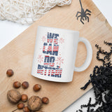 Make Life Good! Ceramic Coffee Mug with We Can Do Better U.S. Flag Custom Graphic - Java & Tea Cup