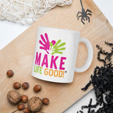Make Life Good! Ceramic Coffee Mug with Make Life Good Logo Custom Graphic - Java & Tea Cup