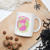 Make Life Good! Ceramic Coffee Mug with Pay It Forward Custom Graphic - Java & Tea Cup