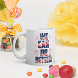 Make Life Good! Ceramic Coffee Mug with We Can Do Better U.S. Flag Custom Graphic - Java & Tea Cup