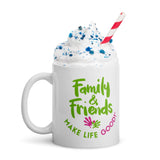 Make Life Good! Ceramic Coffee Mug with Family & Friends Make Life Good Custom Graphic - Java & Tea Cup