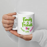 Make Life Good! Ceramic Coffee Mug with Family & Friends Make Life Good Custom Graphic - Java & Tea Cup