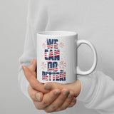 Make Life Good! Ceramic Coffee Mug with We Can Do Better U.S. Flag Custom Graphic - Java & Tea Cup