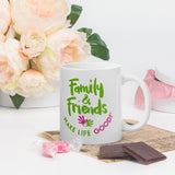 Make Life Good! Ceramic Coffee Mug with Family & Friends Make Life Good Custom Graphic - Java & Tea Cup