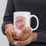 Make Life Good! Ceramic Coffee Mug with Pay It Forward Custom Graphic - Java & Tea Cup