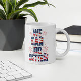 Make Life Good! Ceramic Coffee Mug with We Can Do Better U.S. Flag Custom Graphic - Java & Tea Cup