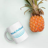 Make Life Good! Ceramic Coffee Mug with Ripples Custom Graphic - Java & Tea Cup