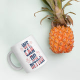 Make Life Good! Ceramic Coffee Mug with We Can Do Better U.S. Flag Custom Graphic - Java & Tea Cup