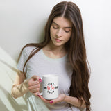 Make Life Good! Ceramic Coffee Mug with Live Life Civilly Custom Graphic - Java & Tea Cup