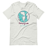 Make Life Good! 100% Cotton T-Shirt with Imagine Make Life Good! Earth Custom Graphic for Men & Women, Unisex Tee