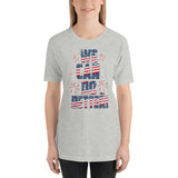 Make Life Good! 100% Cotton T-Shirt with We Can Do Better! U.S. Flag Color Custom Graphic for Men & Women, Unisex Tee