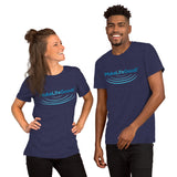 Make Life Good! 100% Cotton T-Shirt with "Make Life Good!" Ripples Blue Custom Graphic for Men & Women, Unisex Tee