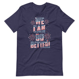 Make Life Good! 100% Cotton T-Shirt with We Can Do Better! U.S. Flag Color Custom Graphic for Men & Women, Unisex Tee