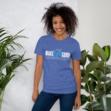 Make Life Good! 100% Cotton T-Shirt with "Make Life Good" & "Live Life Generously!" Custom Graphic for Men & Women, Unisex Tee